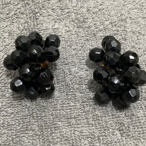 Black Cluster Bead Earrings - Women Jewelry